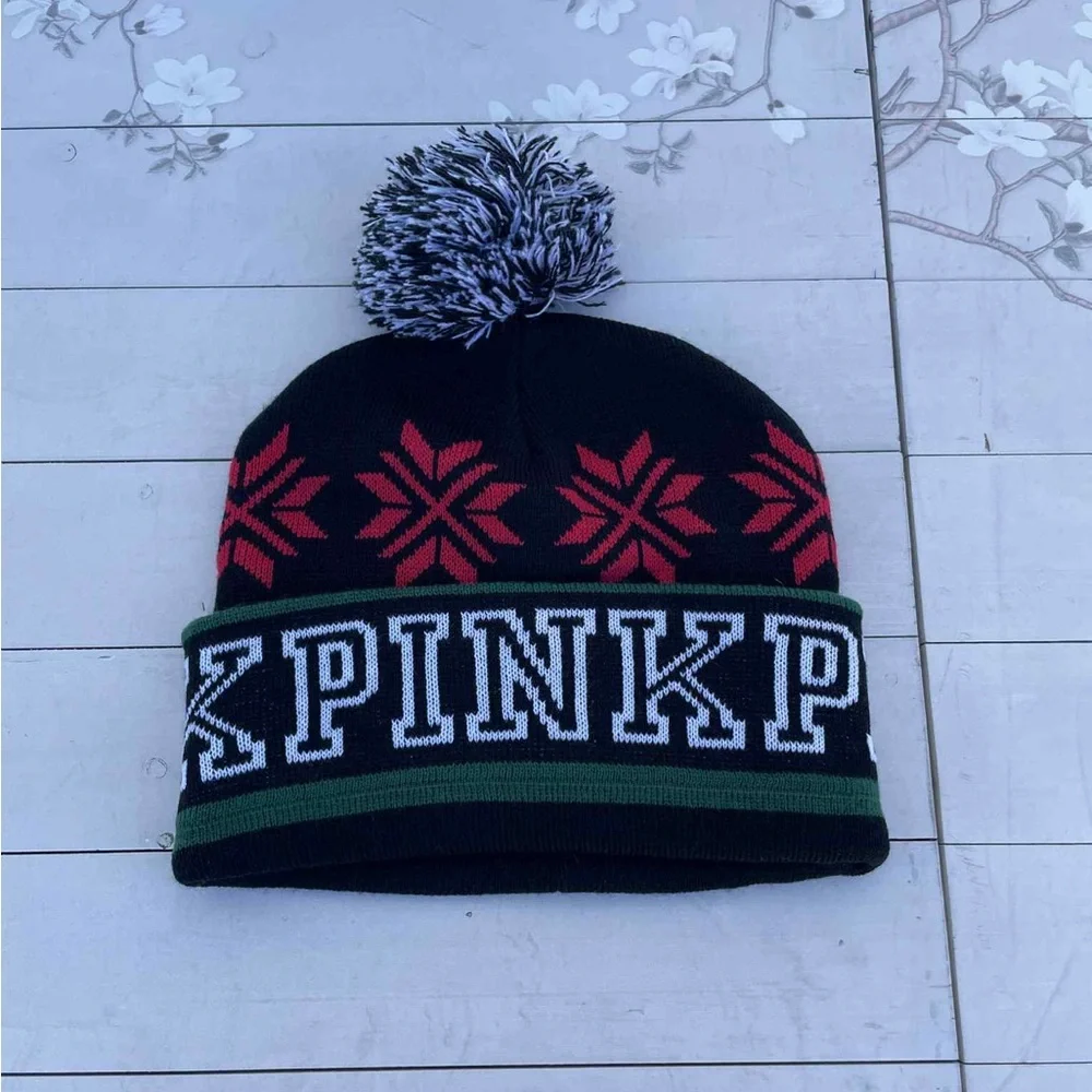 PINK Victoria's Secret Beanie with Pom Pom